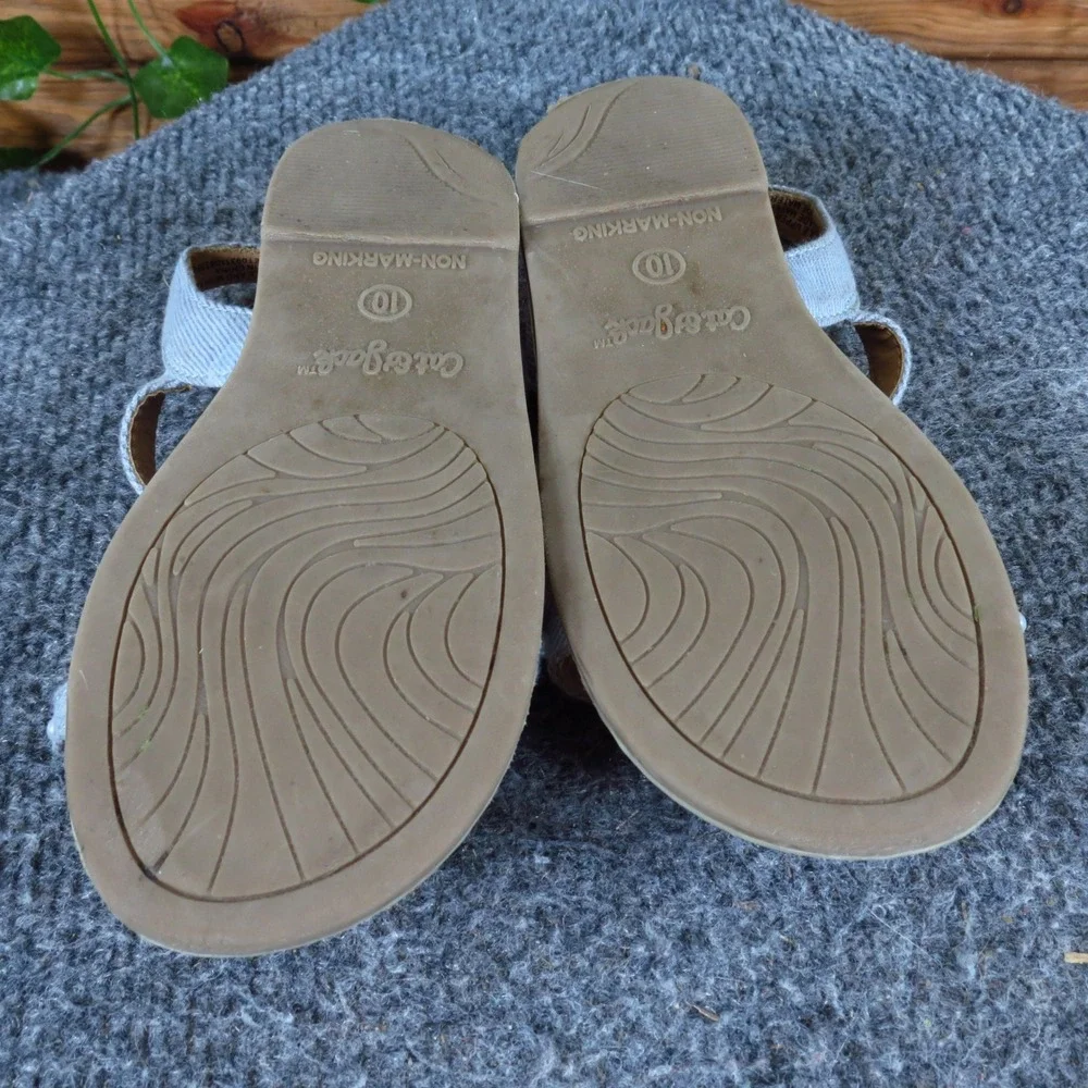 Cat &‎ Jack Pearl Denim Toddler Girl Strappy Sandals Size 10 Summer Light Blue